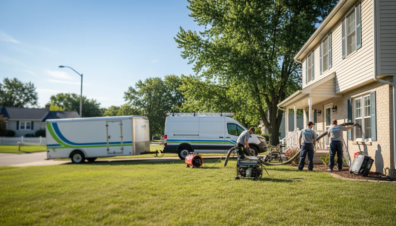 Flooded Basement Restoration And Cleanup With Repair in Dale, IL near me